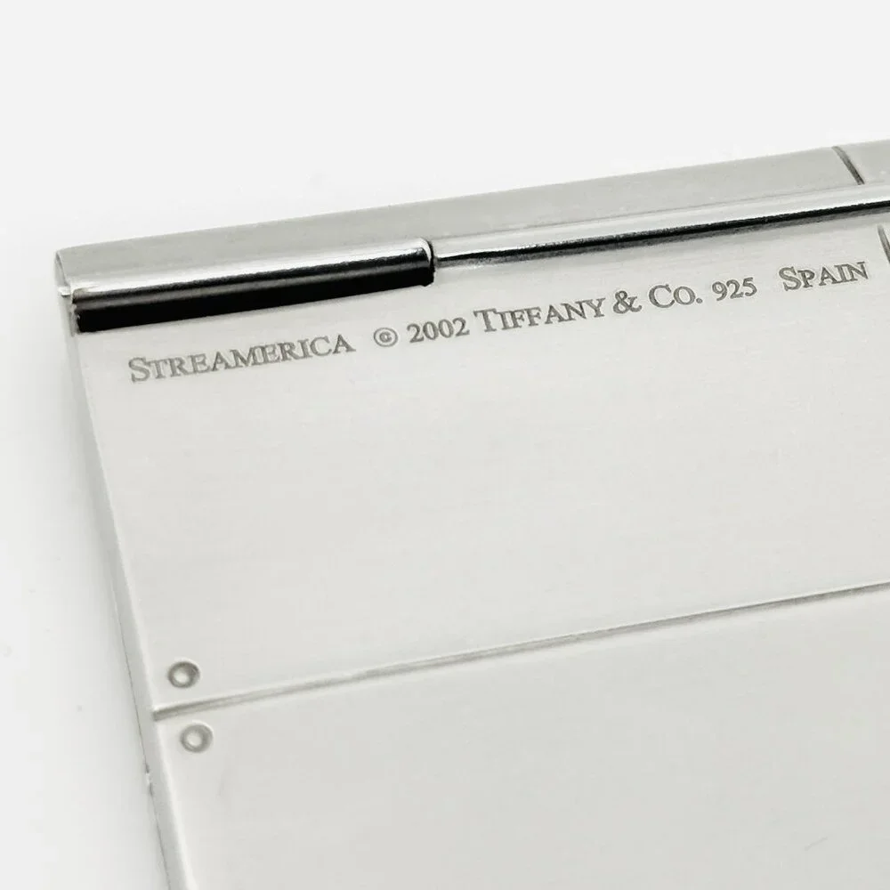 Tiffany & Co Streamerica Pocket Business Card Holder in Silver Stream America